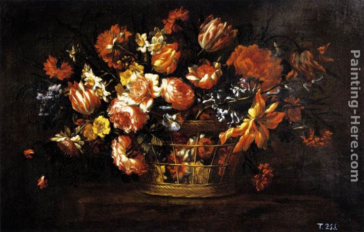 Basket of Flowers painting - Bartolome Perez Basket of Flowers art painting